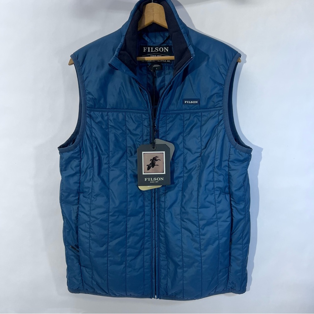 Filson Blue Quilted Vest